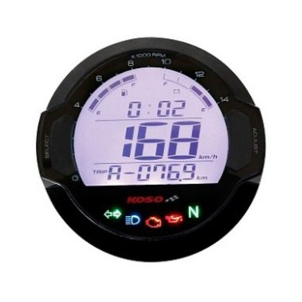 D64 DL-03S (black) speedometer + tachometer +indicator lights (display LCD)