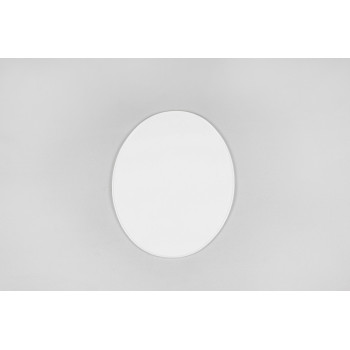 UFO Oval white front license plate