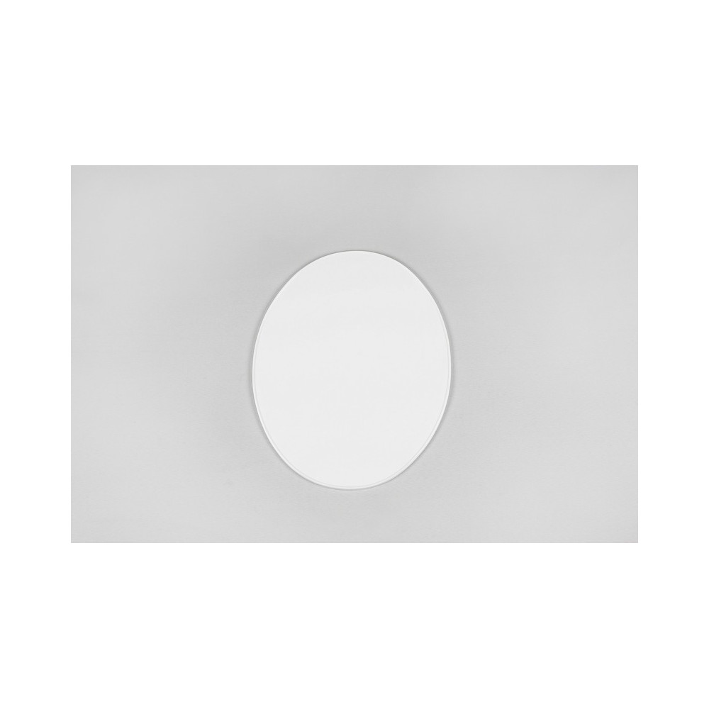 Plaque numéro frontale UFO Oval blanc