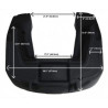 Coffre arrière ART Touring quad noir 125L