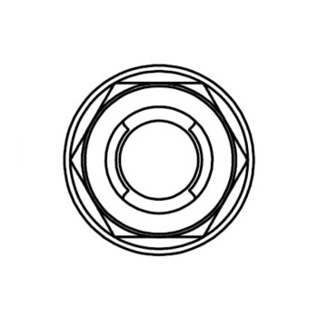 Ecrou Fuji à bride BOLT M6x1mm tête 10mm acier 10 pièces
