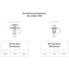 Rivets plastique M7 BOLT 10 pièces