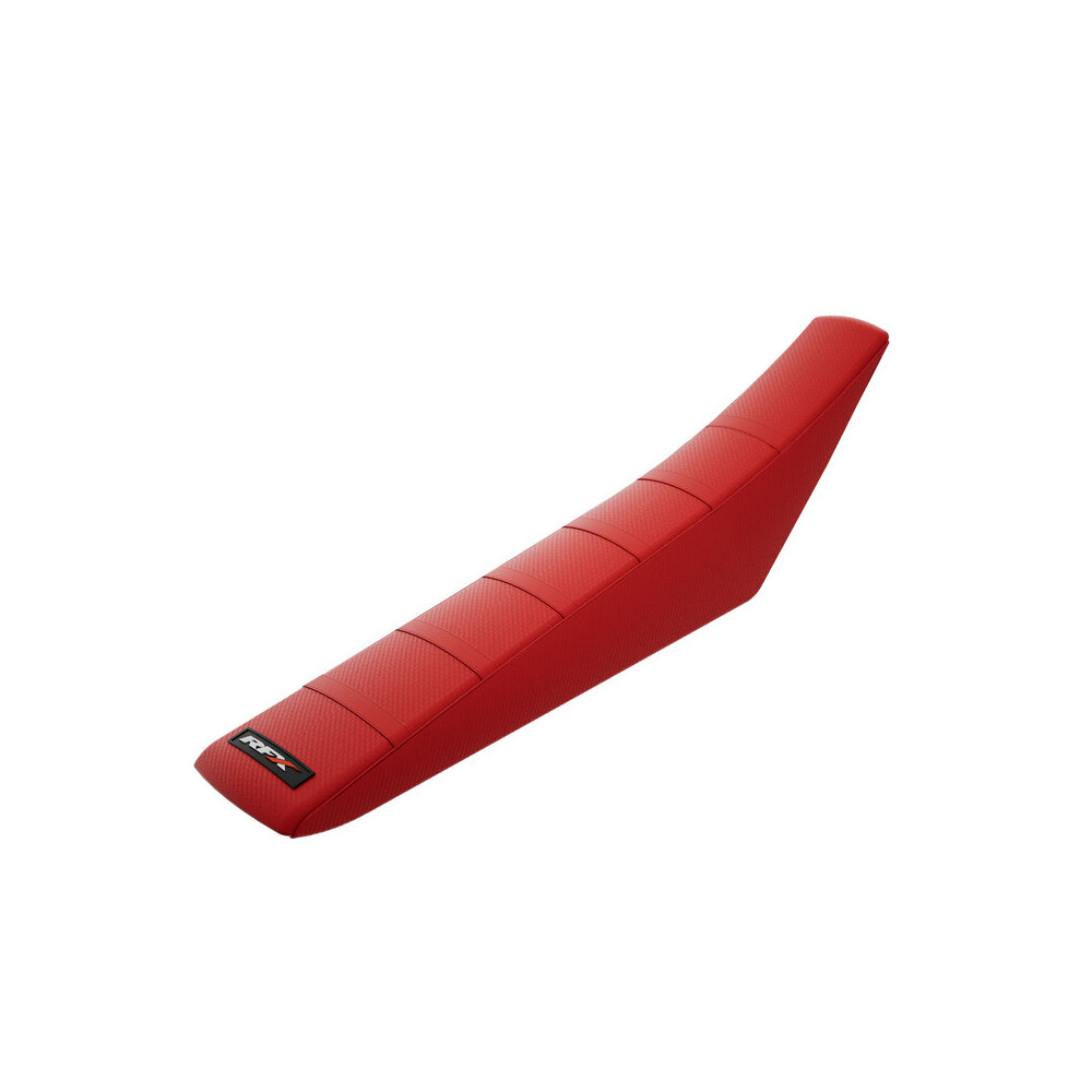 RFX Pro Ribbed Saddle Cover - Red