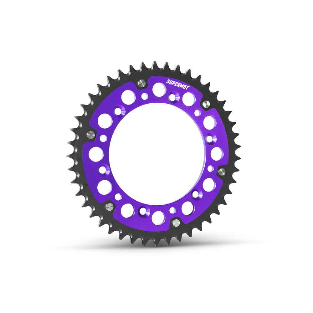 Couronne moto Aluminium SUPERMOT - Légère, résistante, performante