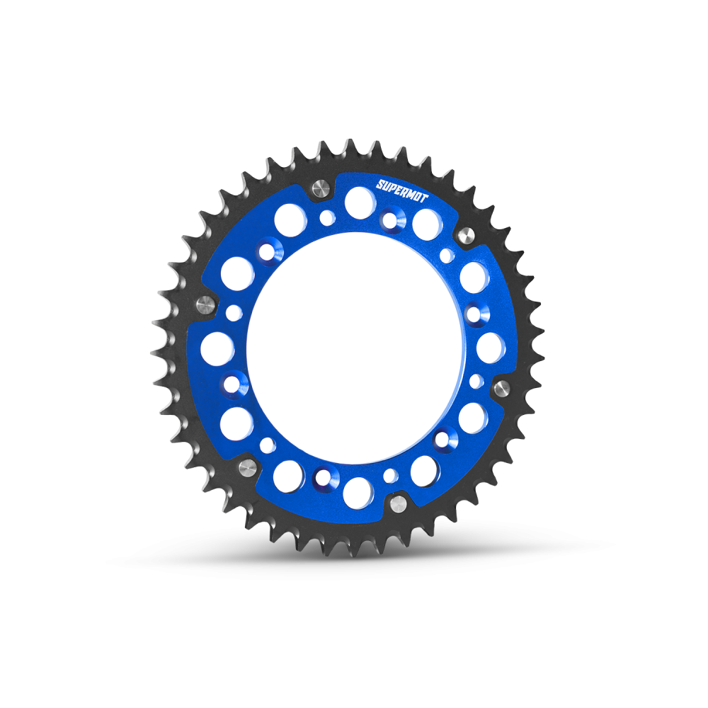Couronne moto Aluminium SUPERMOT - Légère, résistante, performante