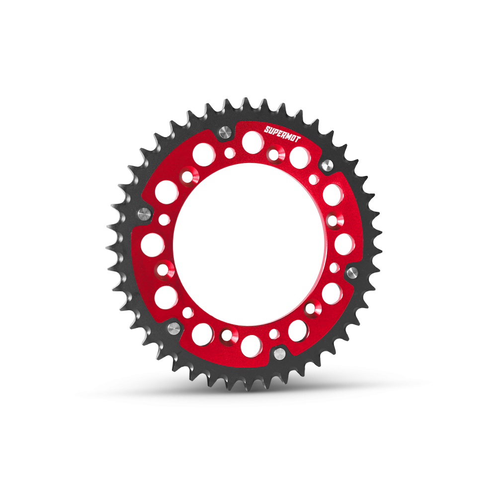 Couronne moto Aluminium SUPERMOT - Légère, résistante, performante