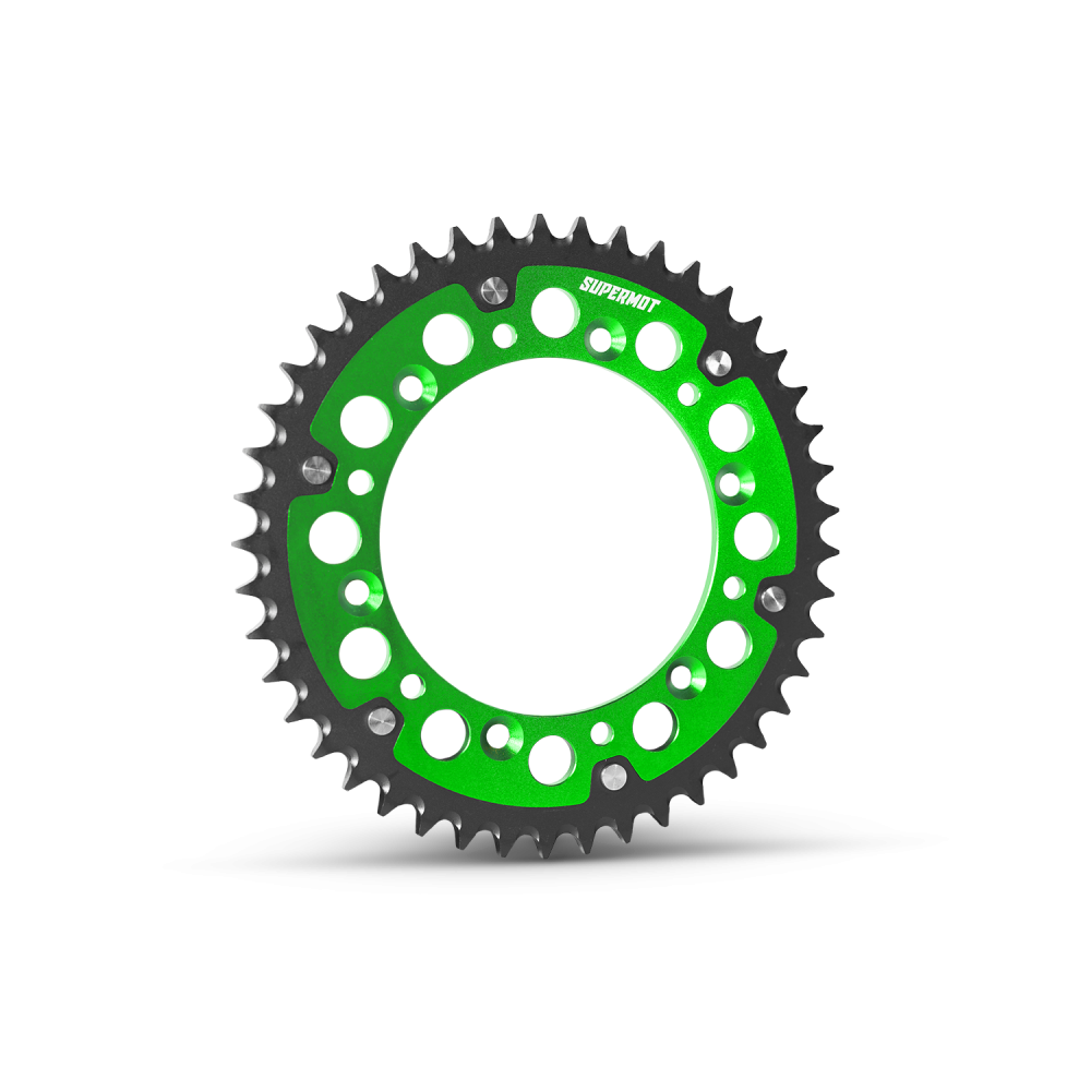 Couronne moto Aluminium SUPERMOT - Légère, résistante, performante