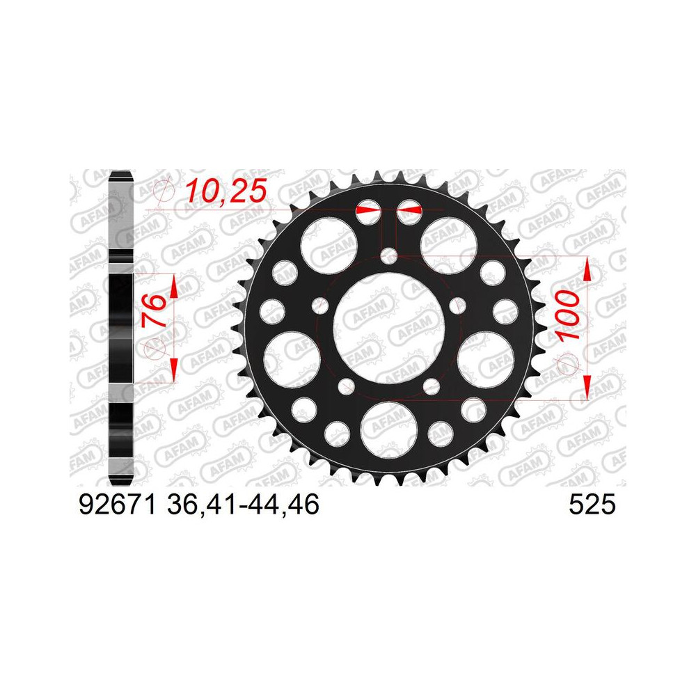 Couronne AFAM acier standard 92671 - 525