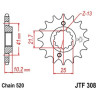 Pignon JT SPROCKETS acier anti-bruit 308 - 520