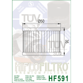 HIFLOFILTRO oil filter - HF591