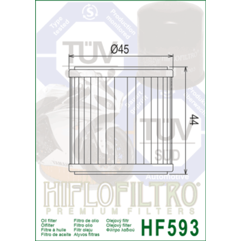 HIFLOFILTRO oil filter - HF593