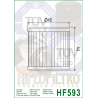 HIFLOFILTRO oil filter - HF593