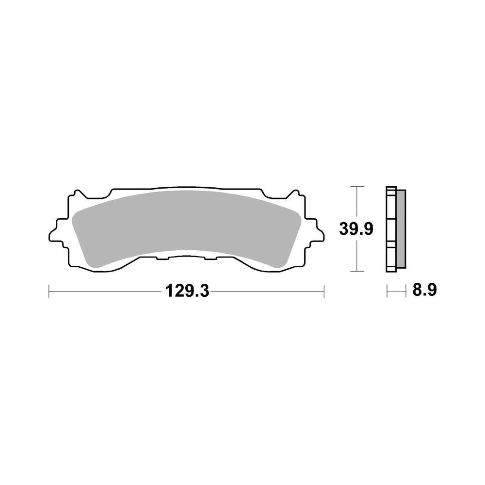 Plaquettes de frein BREMBO métal fritté - 07HO65SA