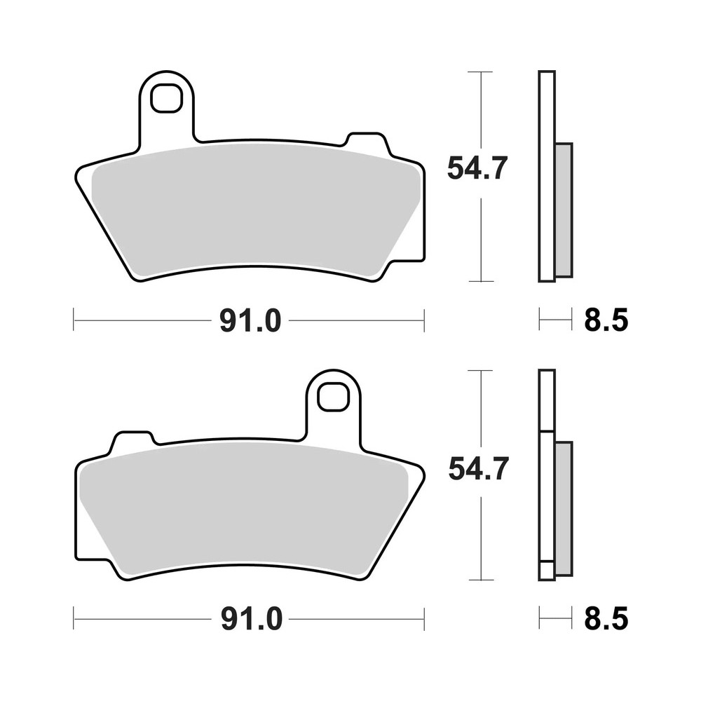 Plaquettes de frein BREMBO métal fritté - 07BB40SA