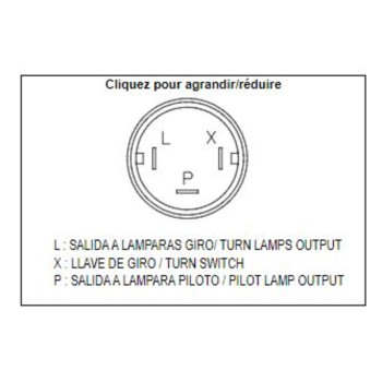 Centrale de clignotants électronique TECNIUM DZE OE 3 pôles 12V