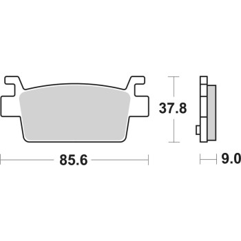 Plaquettes de frein BREMBO carbone céramique -  07121