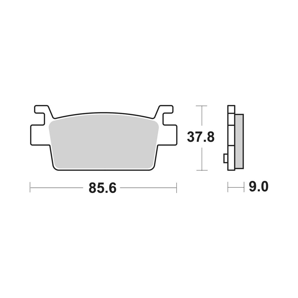 Plaquettes de frein BREMBO carbone céramique -  07121