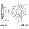 Pignon JT SPROCKETS acier anti-bruit 1307 - 520