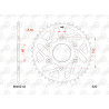 Couronne AFAM acier standard 86400 - 520