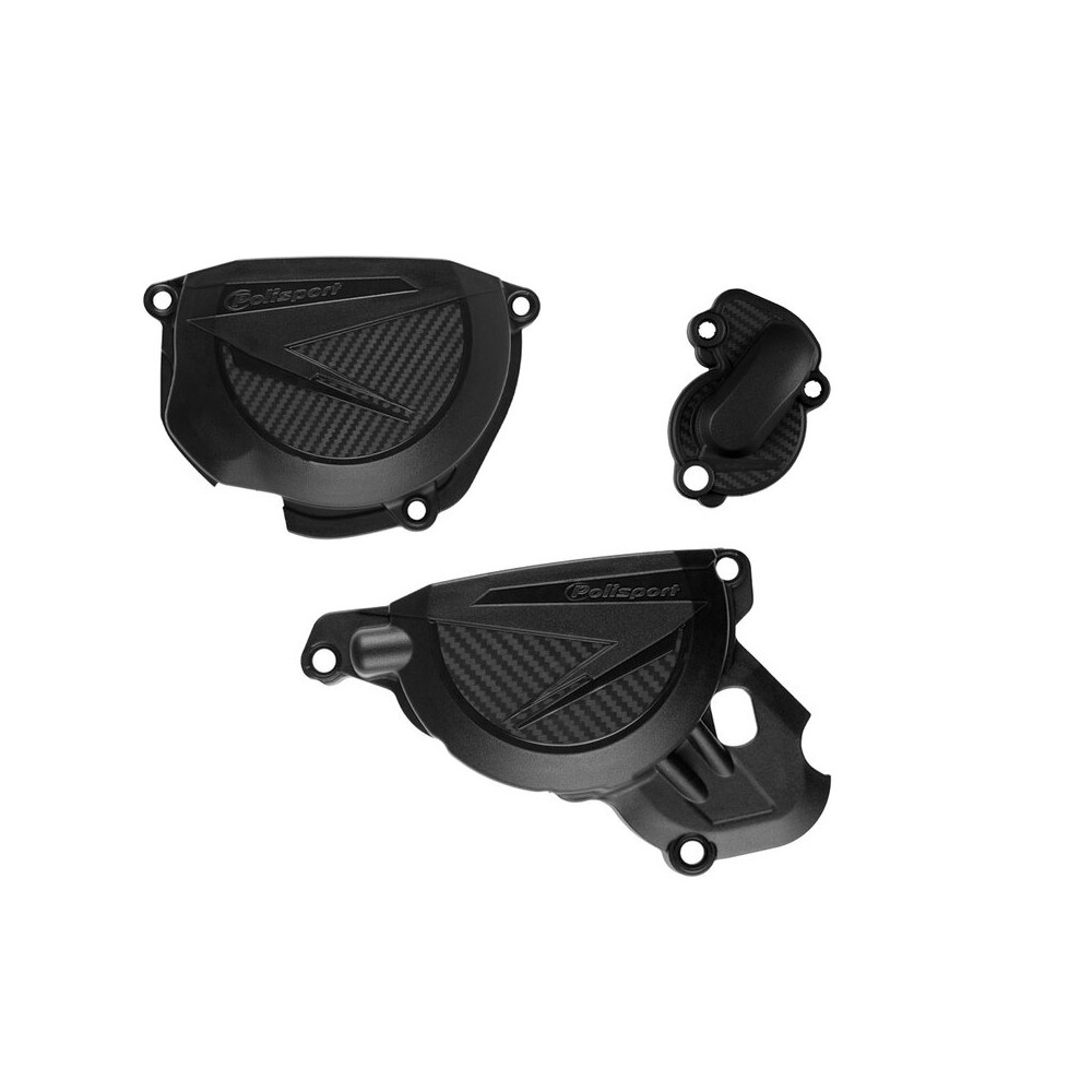 Kit de protections de carters d'embrayage et d'allumage POLISPORT