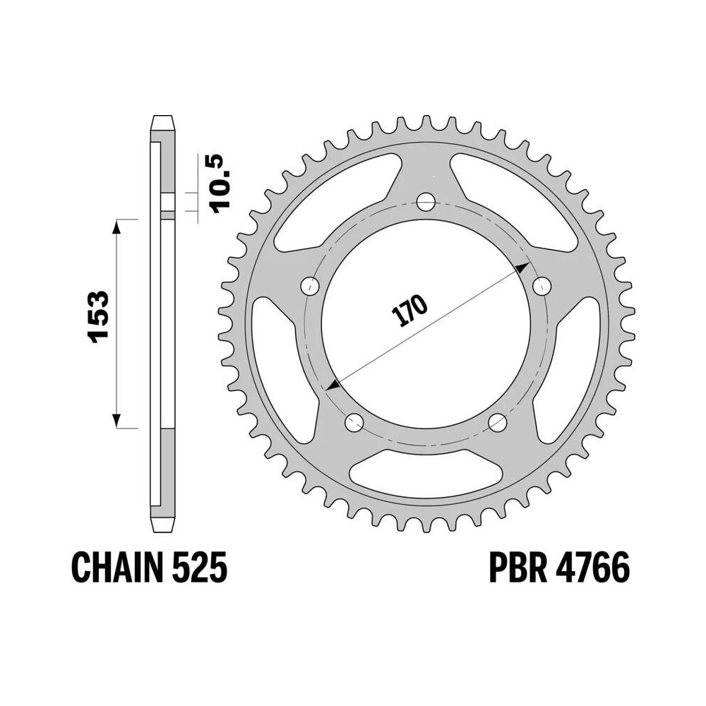 Couronne PBR aluminium 4766 - 525