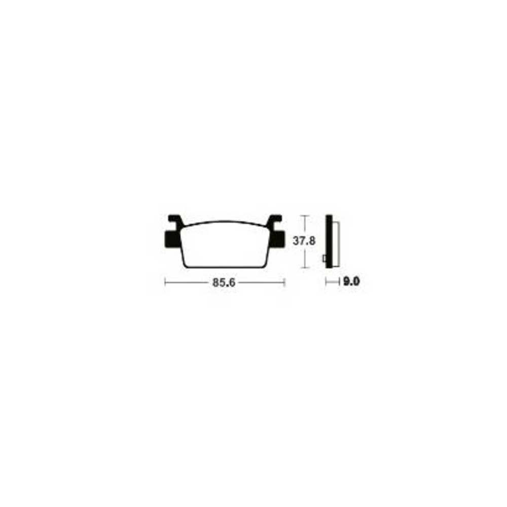Plaquettes de frein TECNIUM Scooter organique - ME497