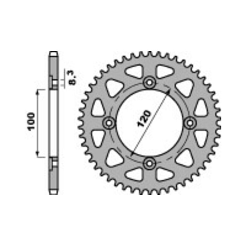 Couronne PBR acier standard 4453 - 420