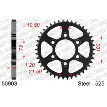Couronne AFAM acier standard 50903 - 525