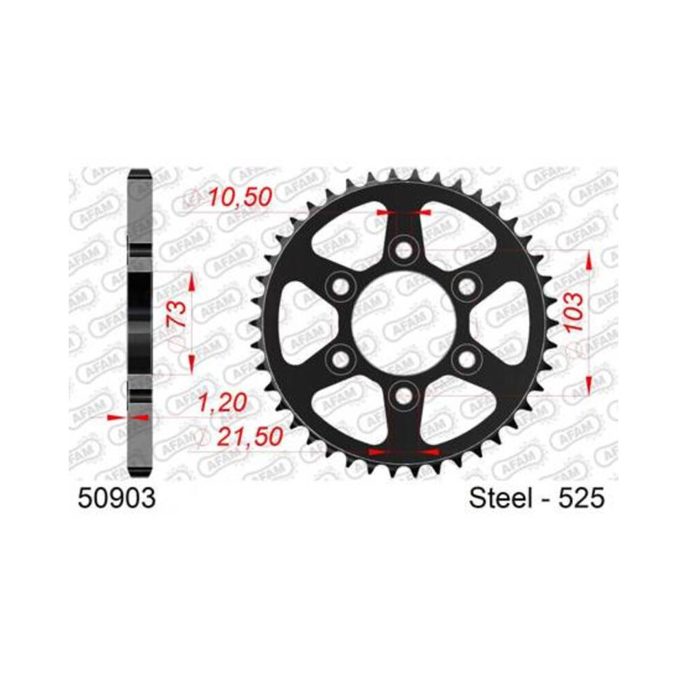 Couronne AFAM acier standard 50903 - 525