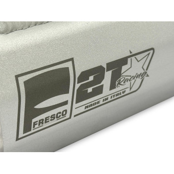 Silencieux FRESCO Carby aluminium blanc/casquette carbone