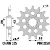 Pignon PBR acier standard 2150 - 525