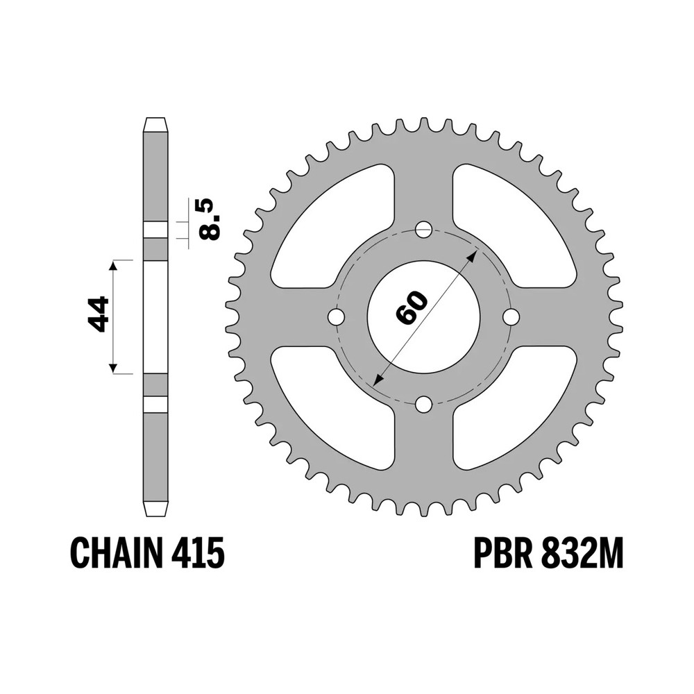 Couronne PBR acier standard - 415