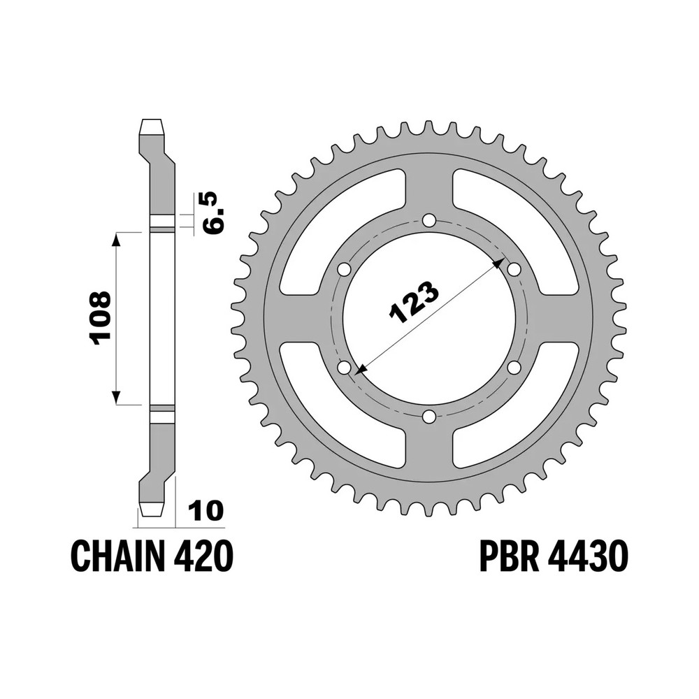 Couronne PBR acier standard - 420