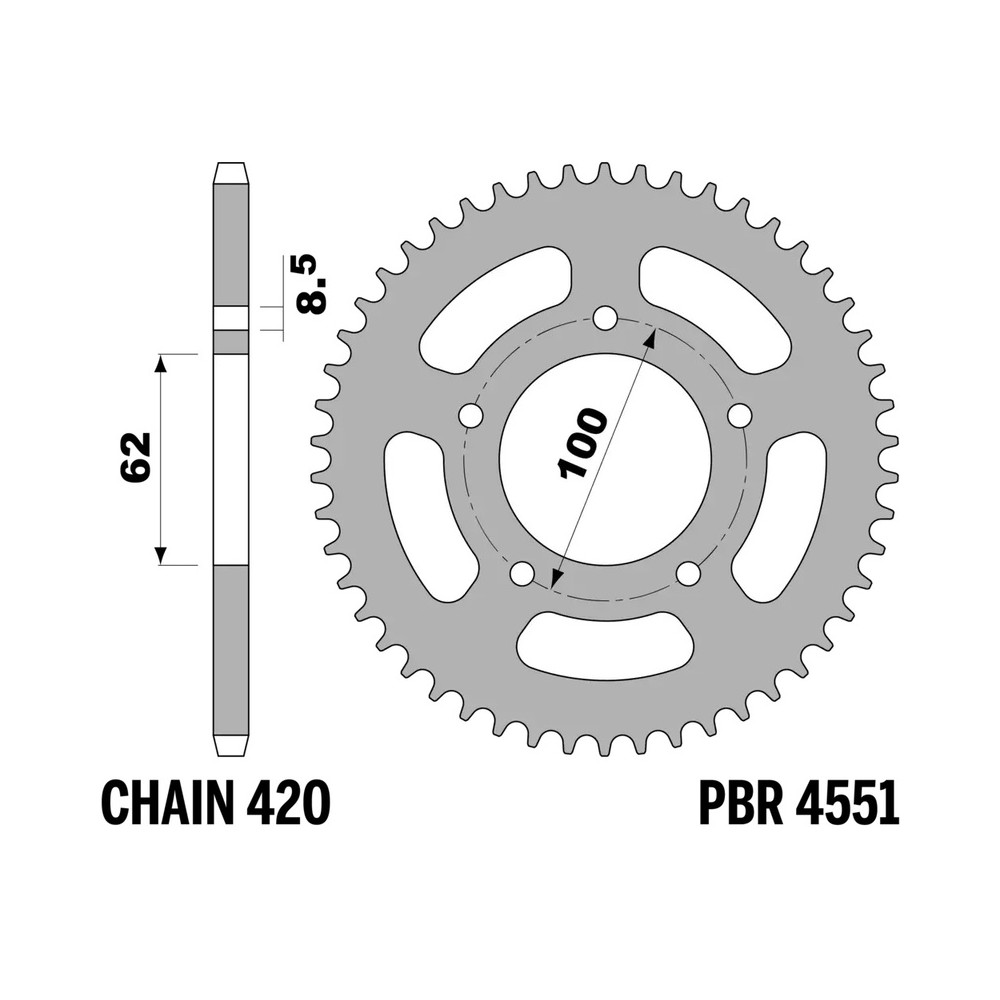 Couronne PBR acier standard - 420