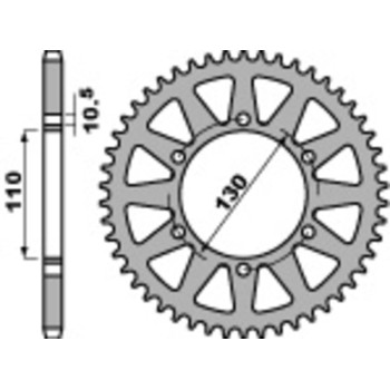 Couronne PBR acier standard - 520