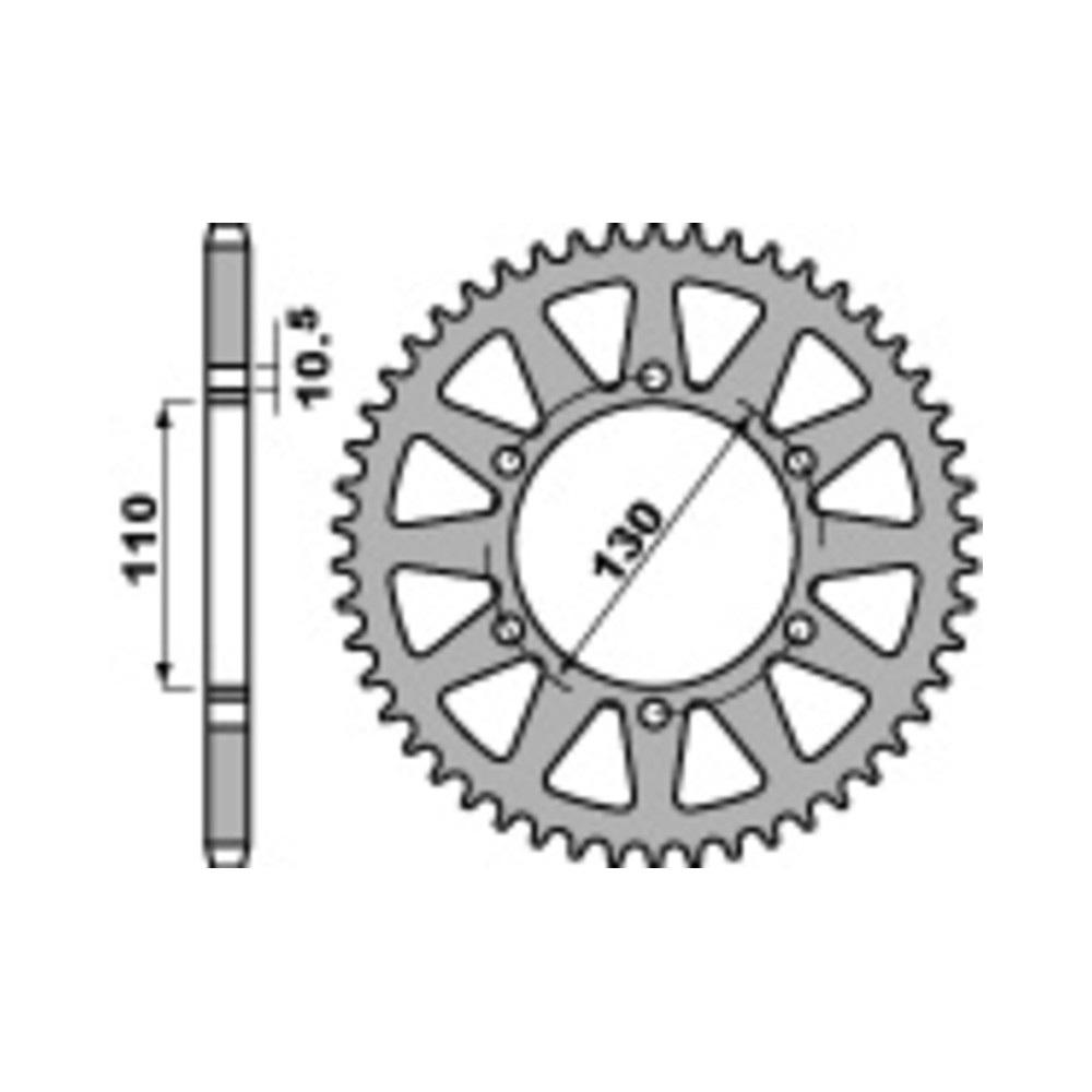 Couronne PBR acier standard - 520