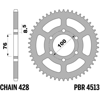 Couronne PBR acier standard - 428