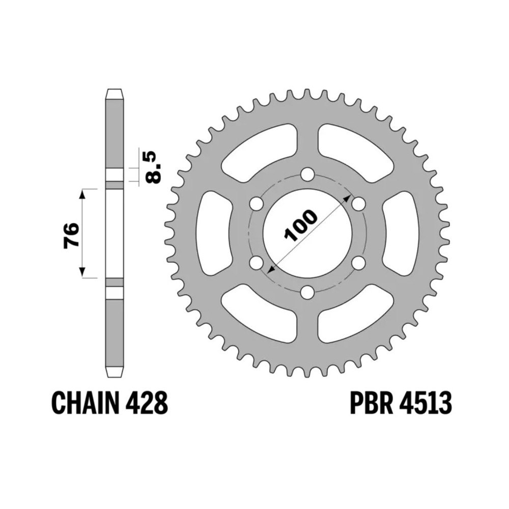 Couronne PBR acier standard - 428