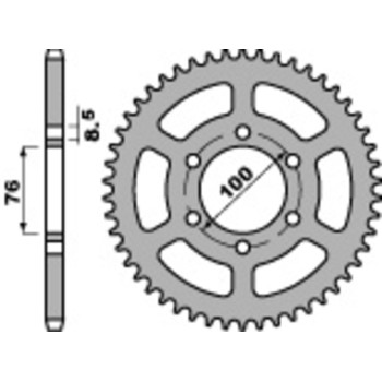 Couronne PBR acier standard - 428