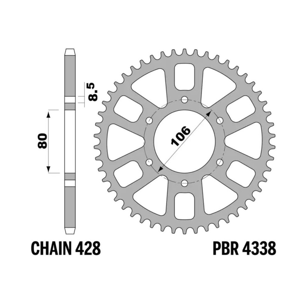 Couronne PBR aluminium ultra-light - 428
