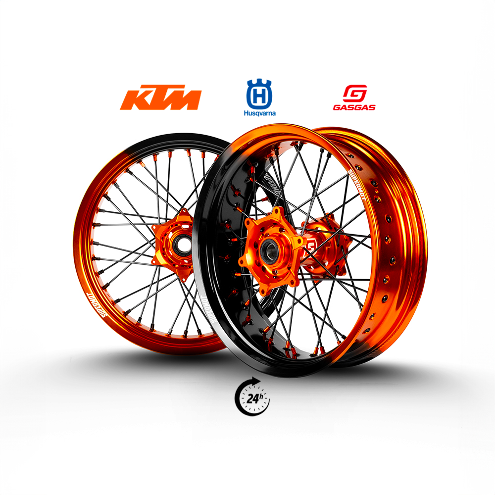 KIT JANTES SUPERMOT KTM HUSQVARNA GASGAS 17*3,5 et 17*5