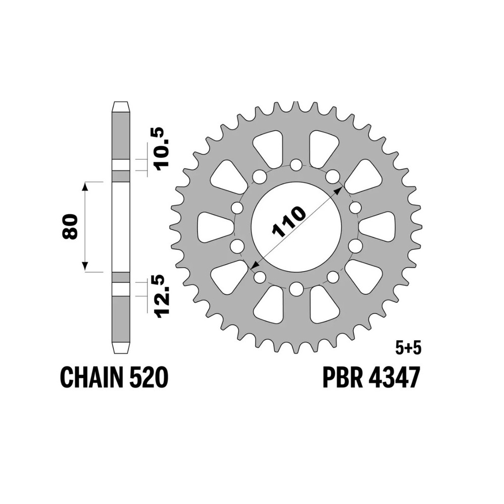 Couronne PBR acier standard - 520