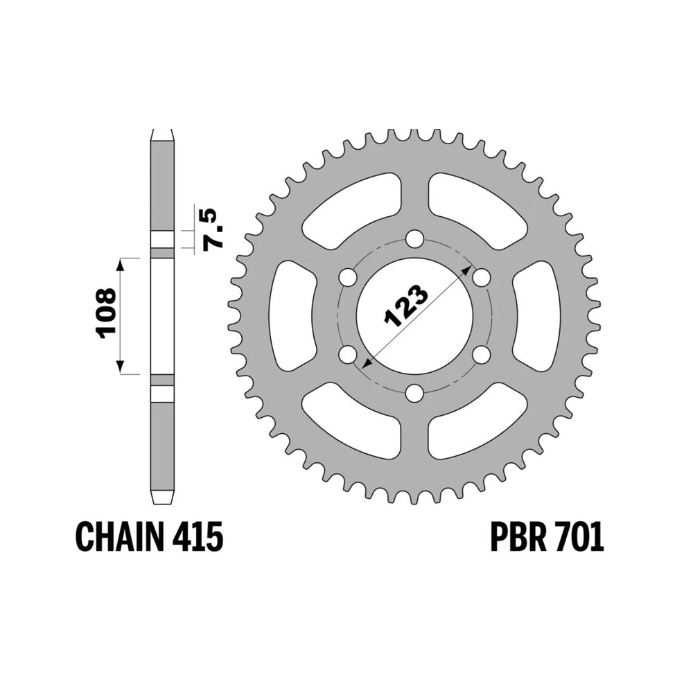 Couronne PBR acier standard - 415