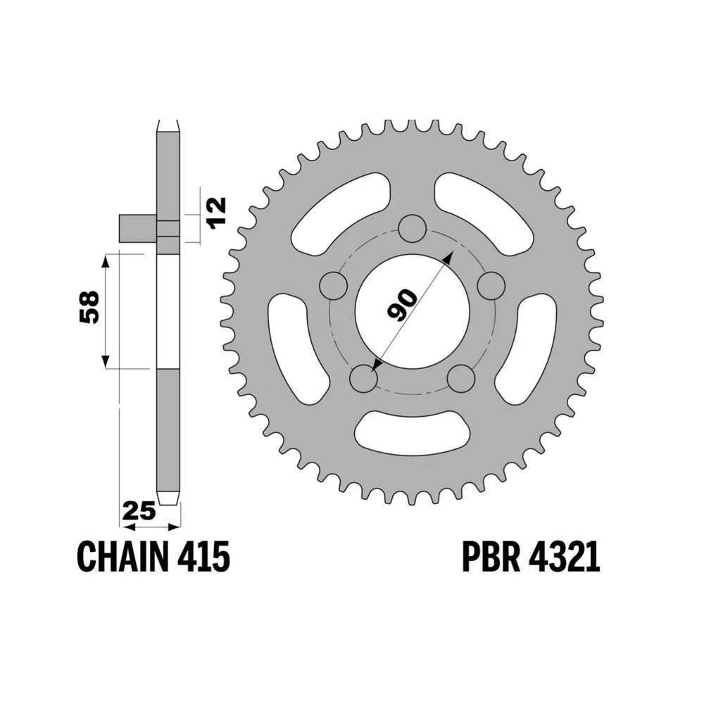 Couronne PBR acier standard - 415