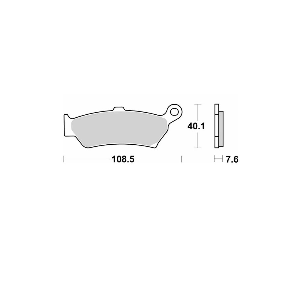 Plaquettes de frein BREMBO route métal fritté - 07BB4380