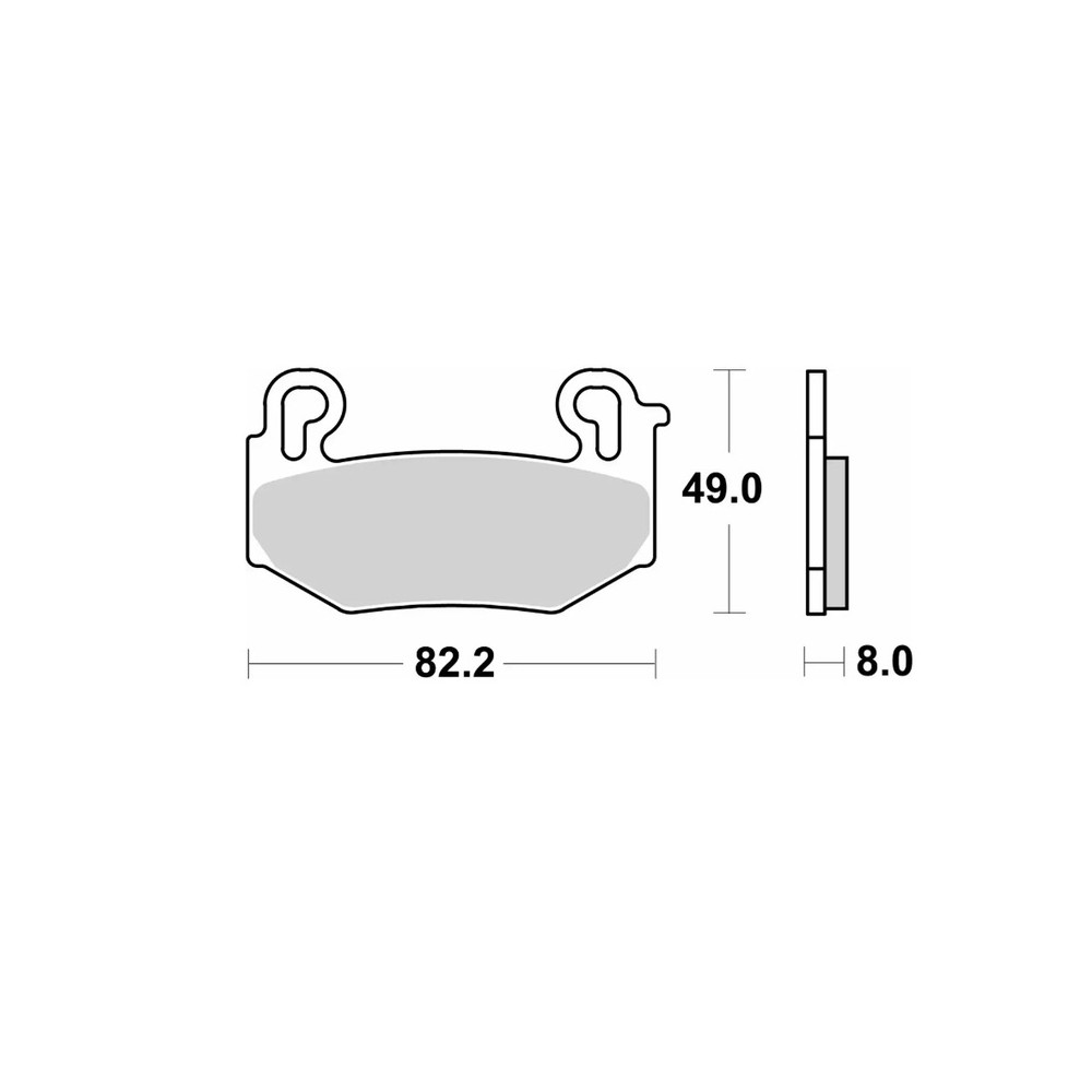 Plaquettes de frein BREMBO route métal fritté - 07BB42LA