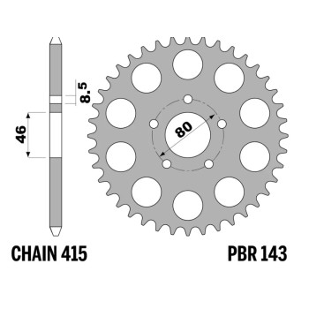 Couronne PBR acier standard - 415