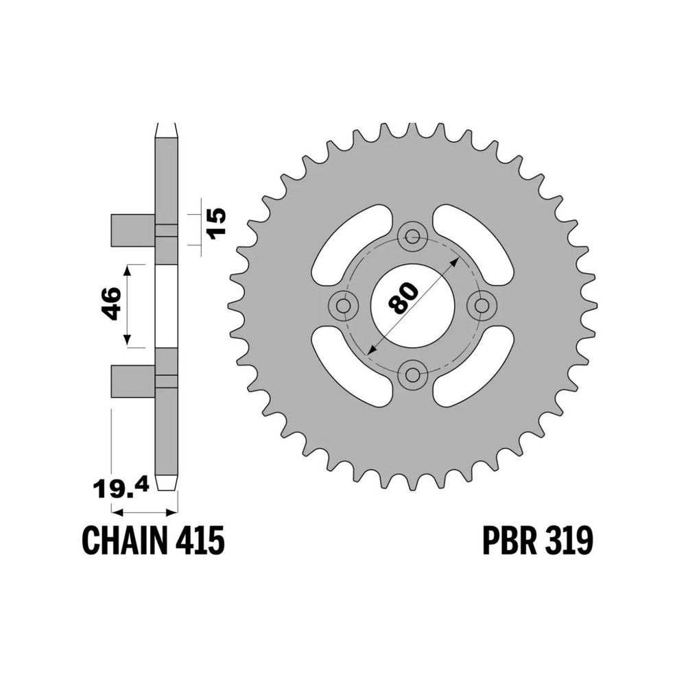 Couronne PBR acier standard - 415