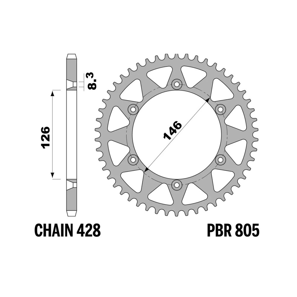 Couronne PBR alu standard - 428