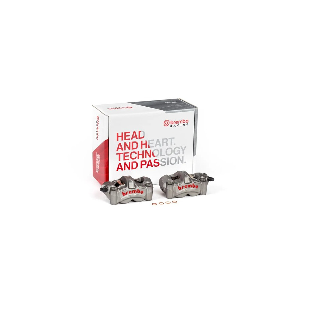 Paire d'étrier de frein avant radial BREMBO UPGRADE M50 4 pistons Ø30mm